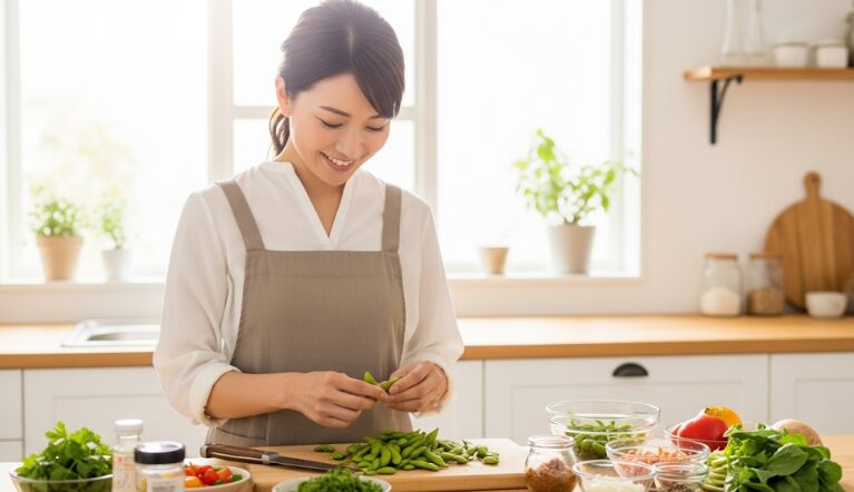 枝豆串の飾り付けアイデア